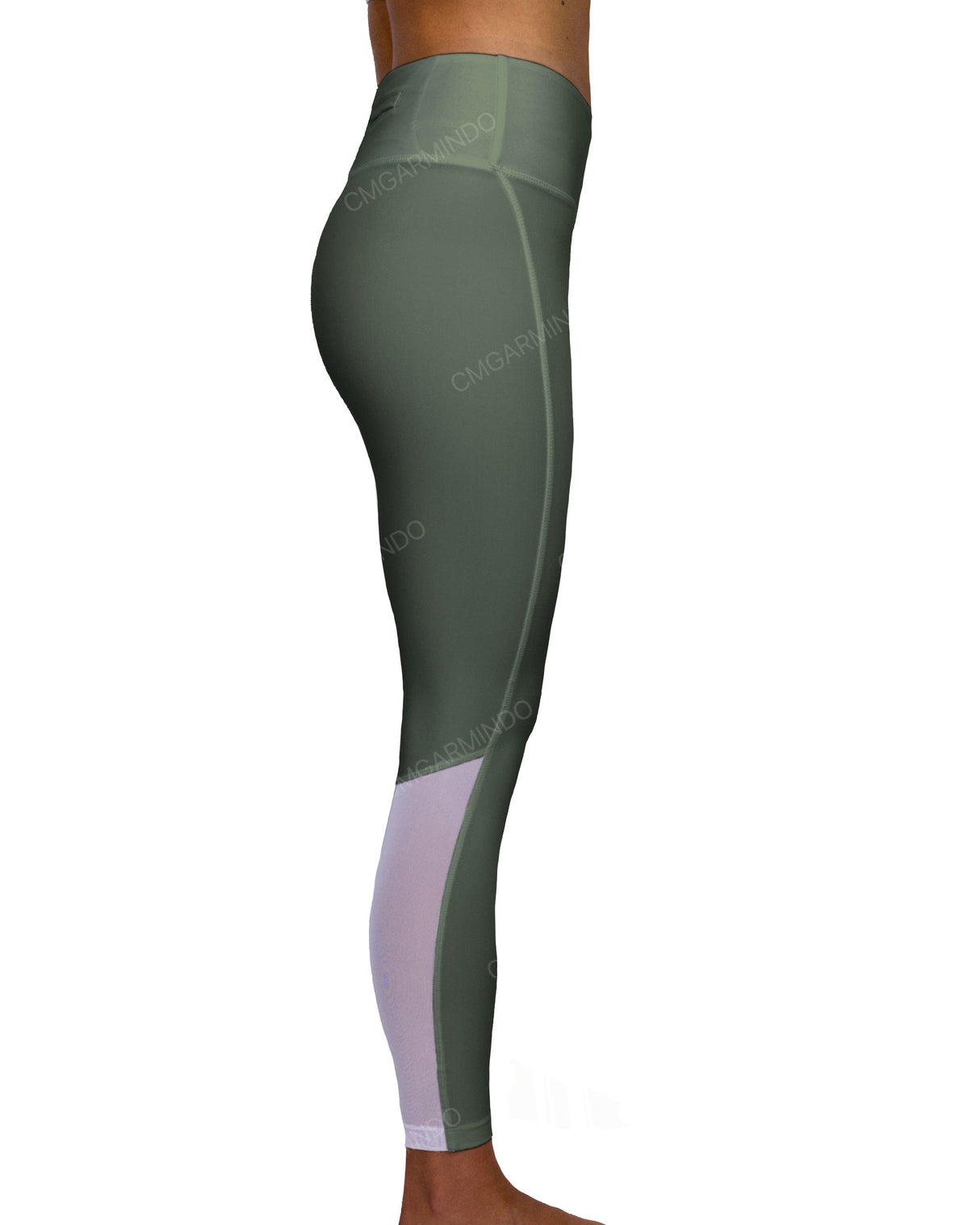 Mid Rise 7/8 Length Back Mesh Leggings