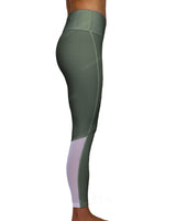 Mid Rise 7/8 Length Back Mesh Leggings