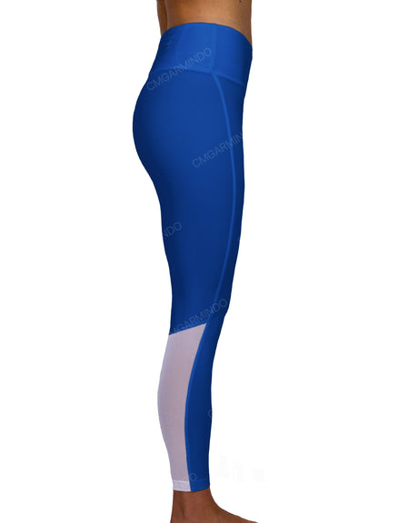 Mid Rise 7/8 Length Back Mesh Leggings