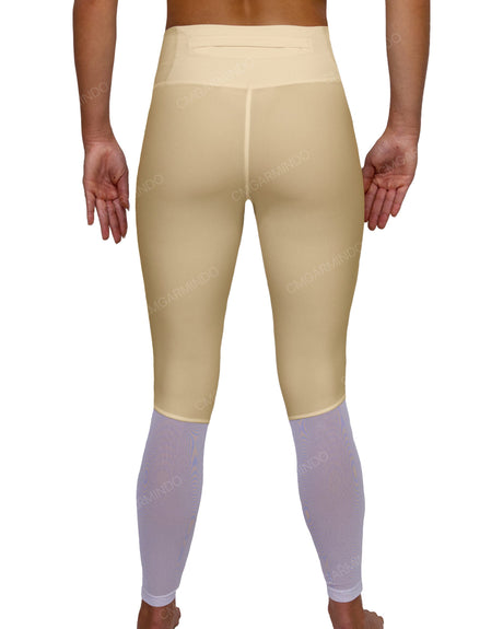 Mid Rise 7/8 Length Back Mesh Leggings