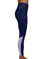Mid Rise 7/8 Length Back Mesh Leggings