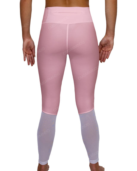 Mid Rise 7/8 Length Back Mesh Leggings