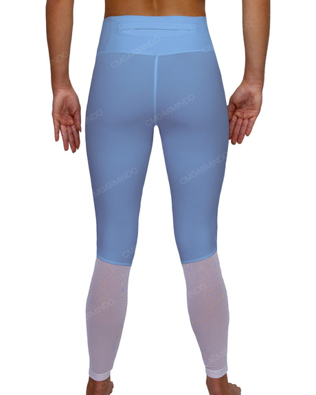 Mid Rise 7/8 Length Back Mesh Leggings