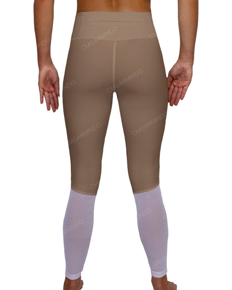 Mid Rise 7/8 Length Back Mesh Leggings