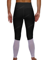 Mid Rise 7/8 Length Back Mesh Leggings