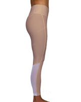 Mid Rise 7/8 Length Back Mesh Leggings