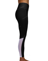 Mid Rise 7/8 Length Back Mesh Leggings