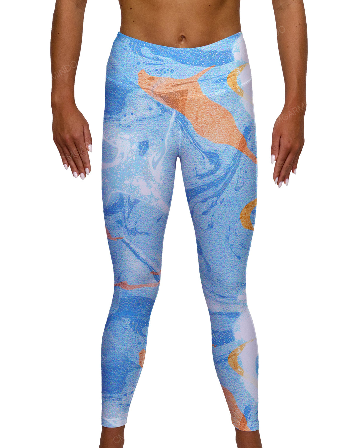 Mid Rise 7/8 Length Back Mesh Leggings