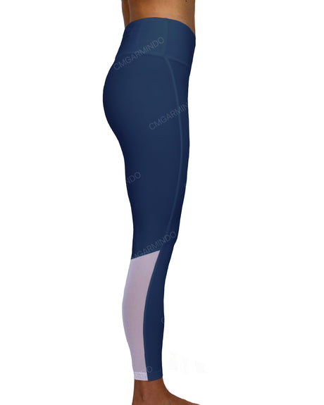 Mid Rise 7/8 Length Back Mesh Leggings