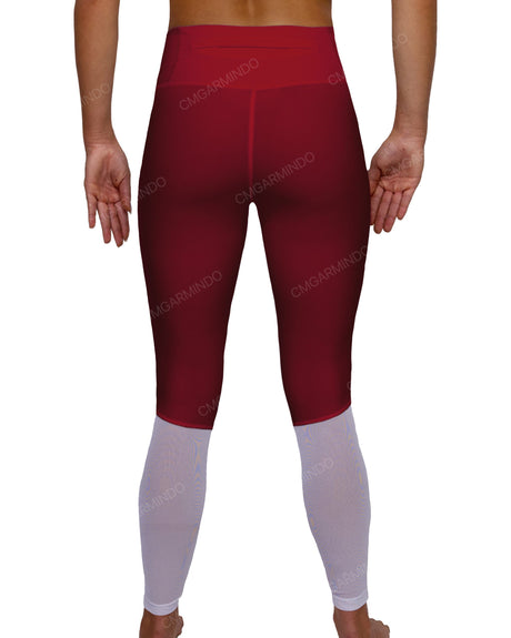 Mid Rise 7/8 Length Back Mesh Leggings