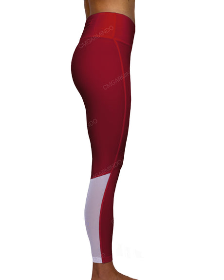 Mid Rise 7/8 Length Back Mesh Leggings