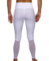 Mid Rise 7/8 Length Back Mesh Leggings