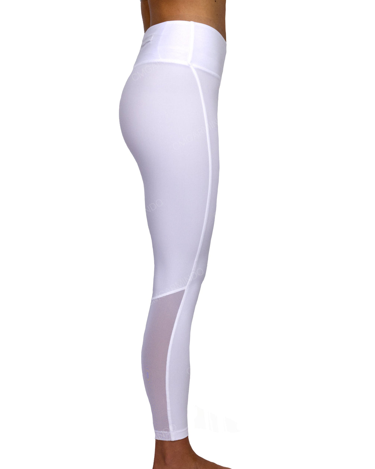 Mid Rise 7/8 Length Back Mesh Leggings