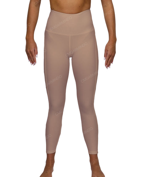 High Rise 7/8 Length Back Mesh Leggings