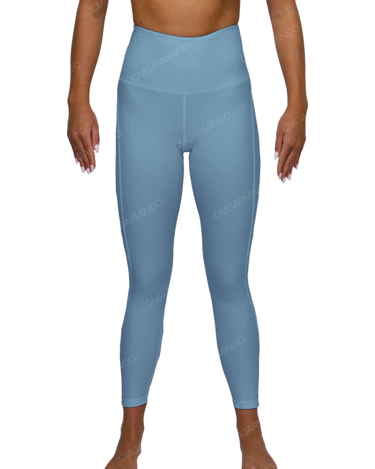 High Rise 7/8 Length Back Mesh Leggings