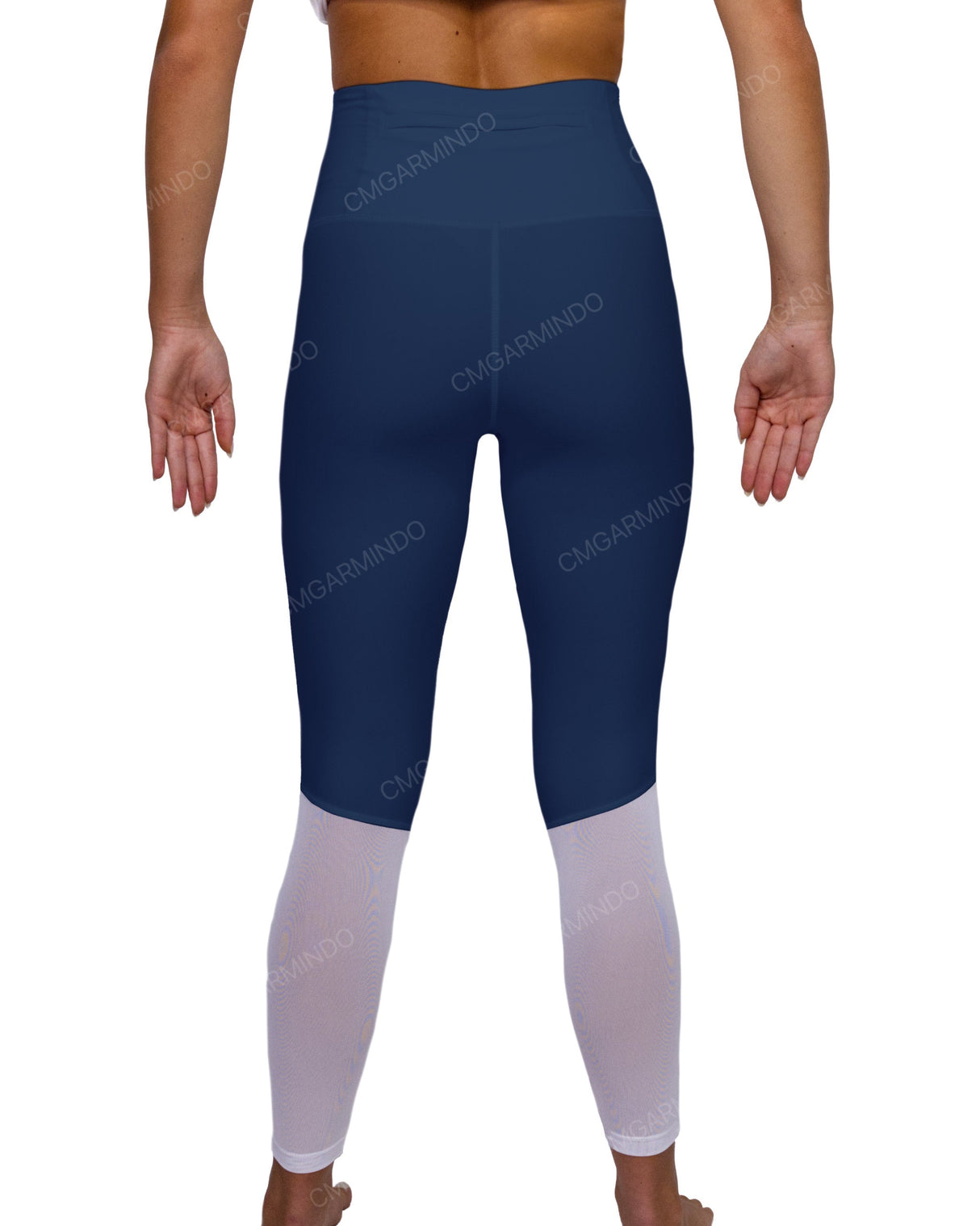 High Rise 7/8 Length Back Mesh Leggings