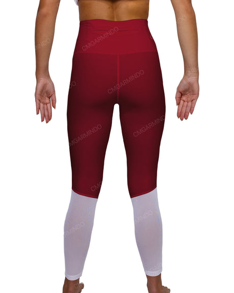 High Rise 7/8 Length Back Mesh Leggings