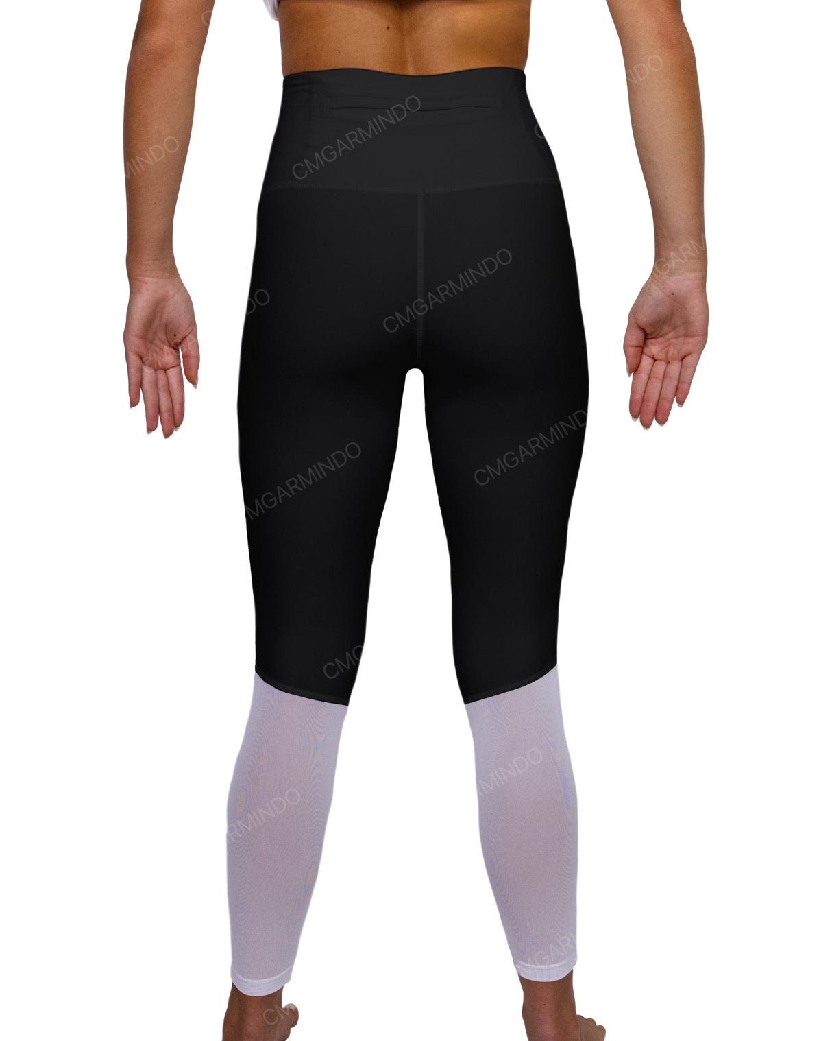 High Rise 7/8 Length Back Mesh Leggings