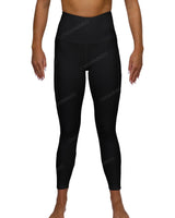 High Rise 7/8 Length Back Mesh Leggings