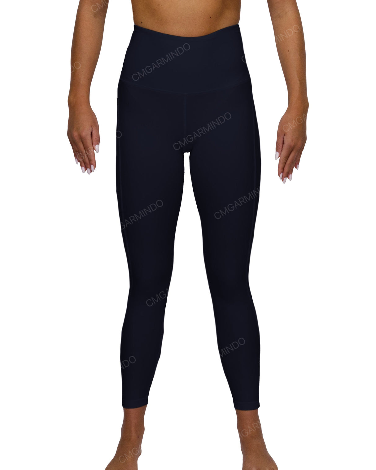 High Rise 7/8 Length Back Mesh Leggings
