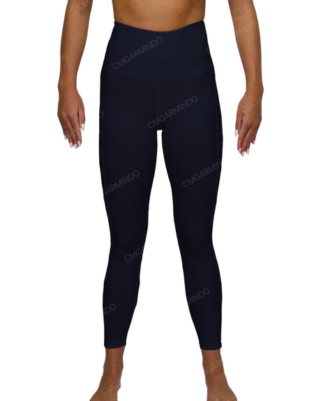 High Rise 7/8 Length Back Mesh Leggings
