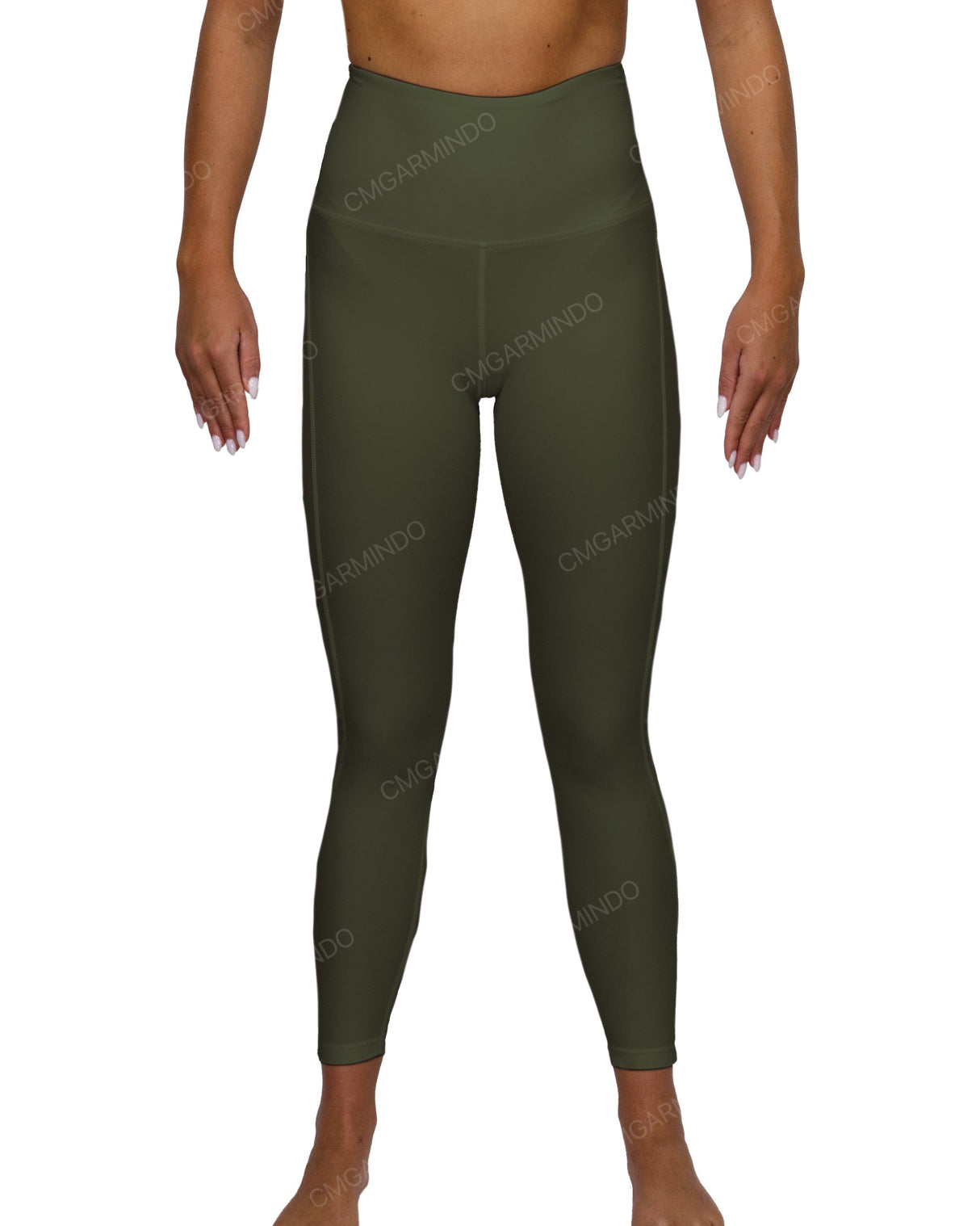 High Rise 7/8 Length Back Mesh Leggings