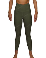 High Rise 7/8 Length Back Mesh Leggings