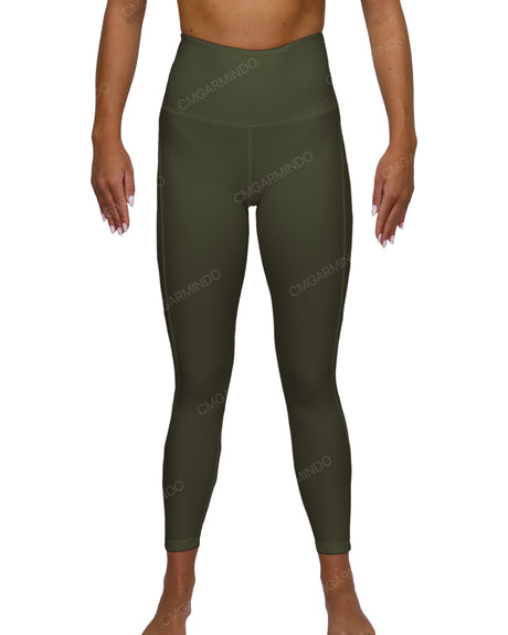 High Rise 7/8 Length Back Mesh Leggings