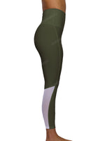 High Rise 7/8 Length Back Mesh Leggings