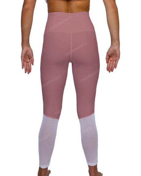 High Rise 7/8 Length Back Mesh Leggings