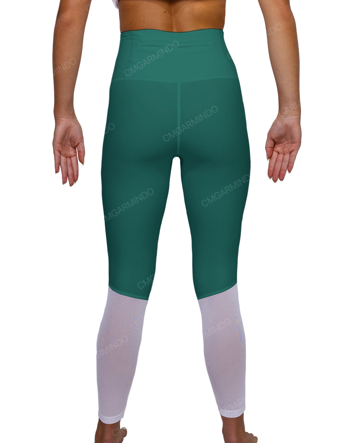 High Rise 7/8 Length Back Mesh Leggings