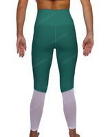 High Rise 7/8 Length Back Mesh Leggings