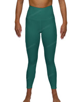 High Rise 7/8 Length Back Mesh Leggings
