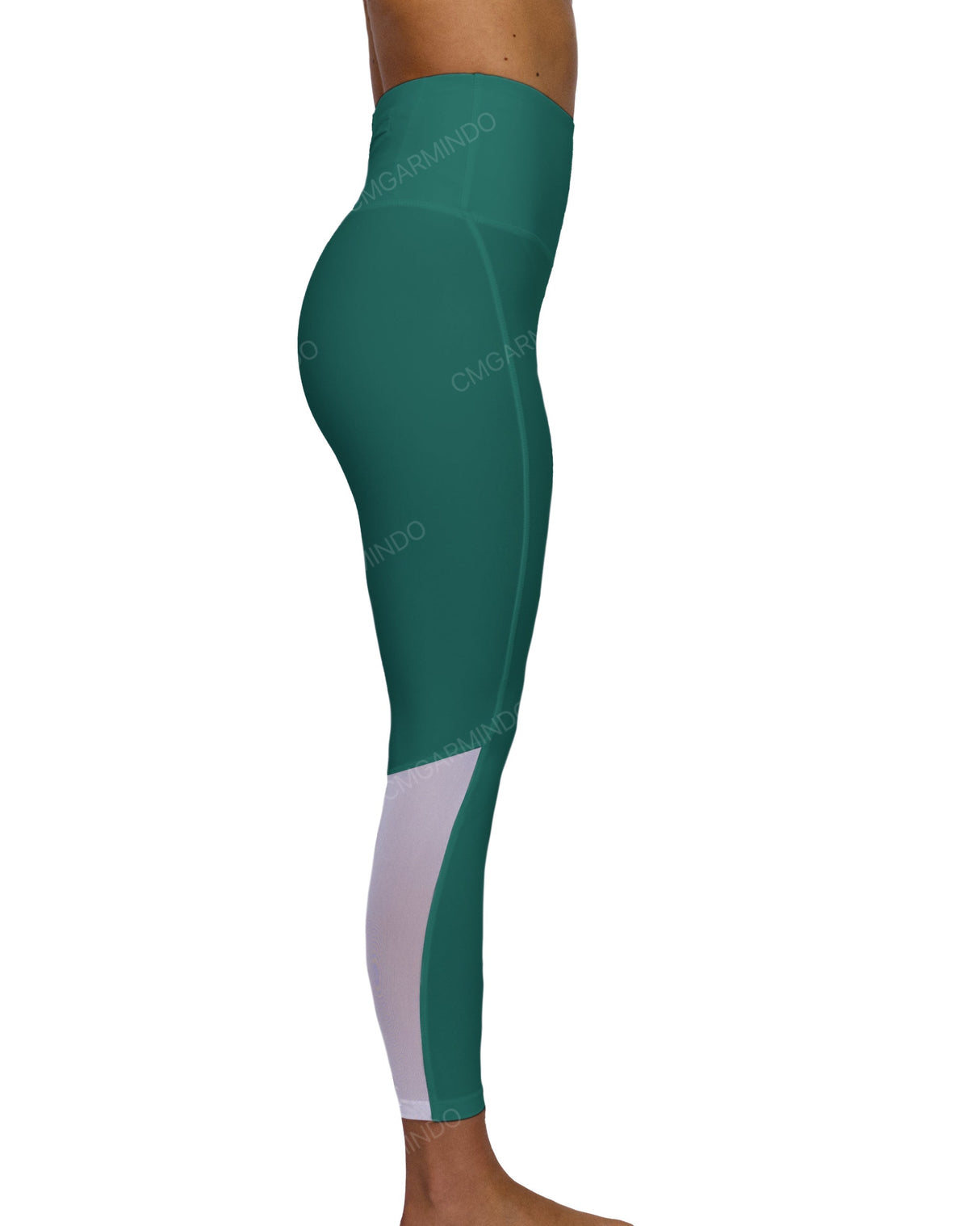 High Rise 7/8 Length Back Mesh Leggings