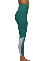 High Rise 7/8 Length Back Mesh Leggings