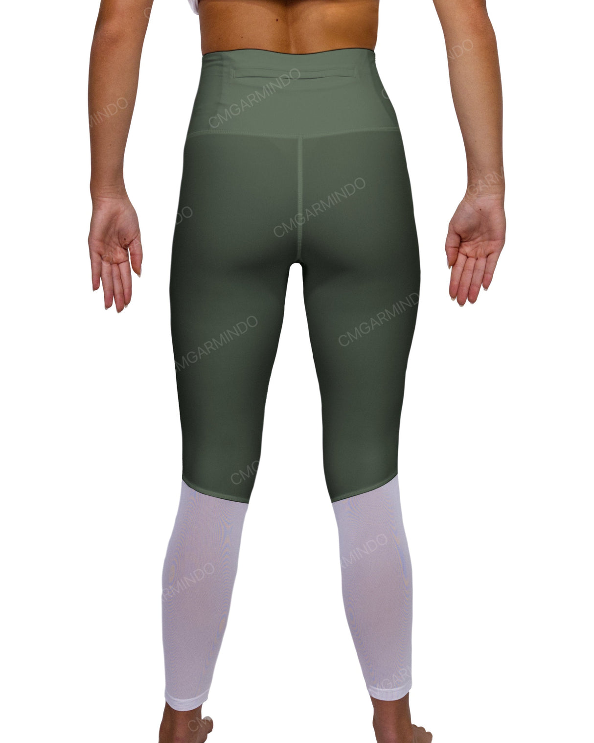 High Rise 7/8 Length Back Mesh Leggings