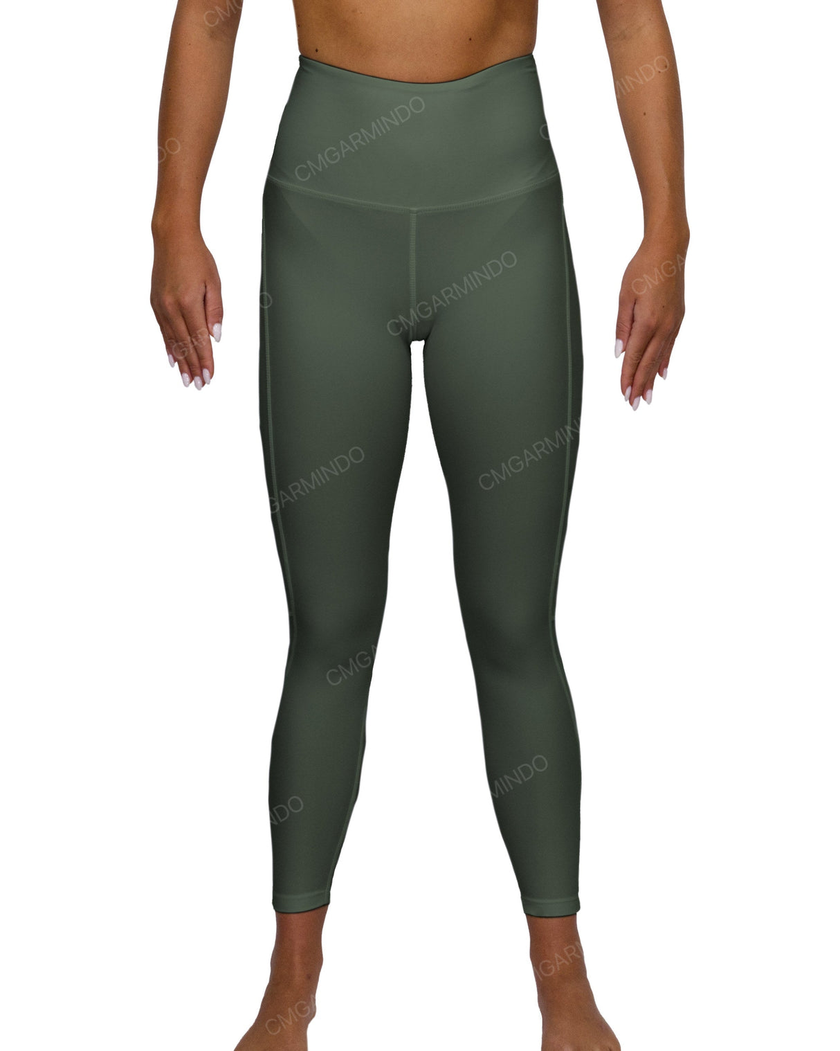 High Rise 7/8 Length Back Mesh Leggings