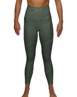 High Rise 7/8 Length Back Mesh Leggings