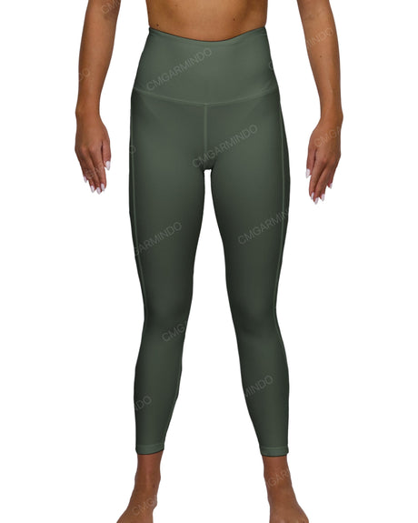 High Rise 7/8 Length Back Mesh Leggings