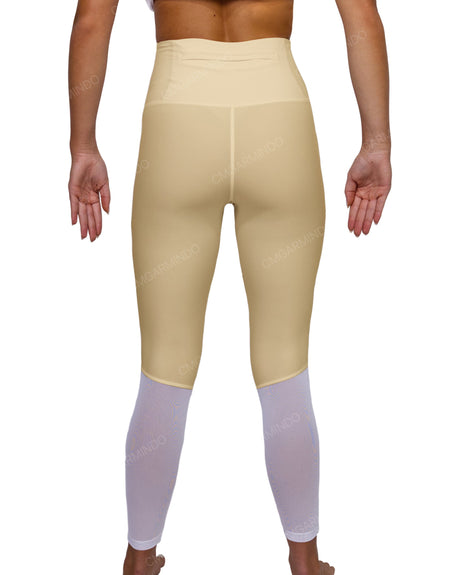 High Rise 7/8 Length Back Mesh Leggings