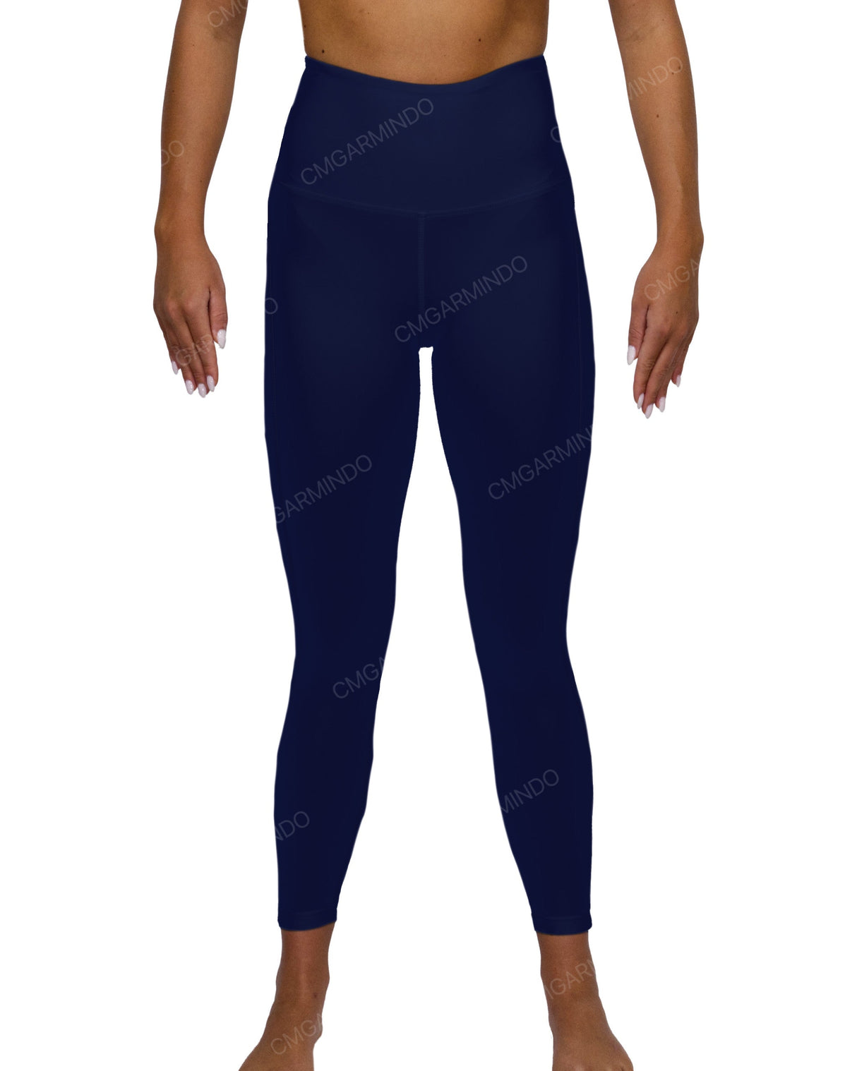 High Rise 7/8 Length Back Mesh Leggings