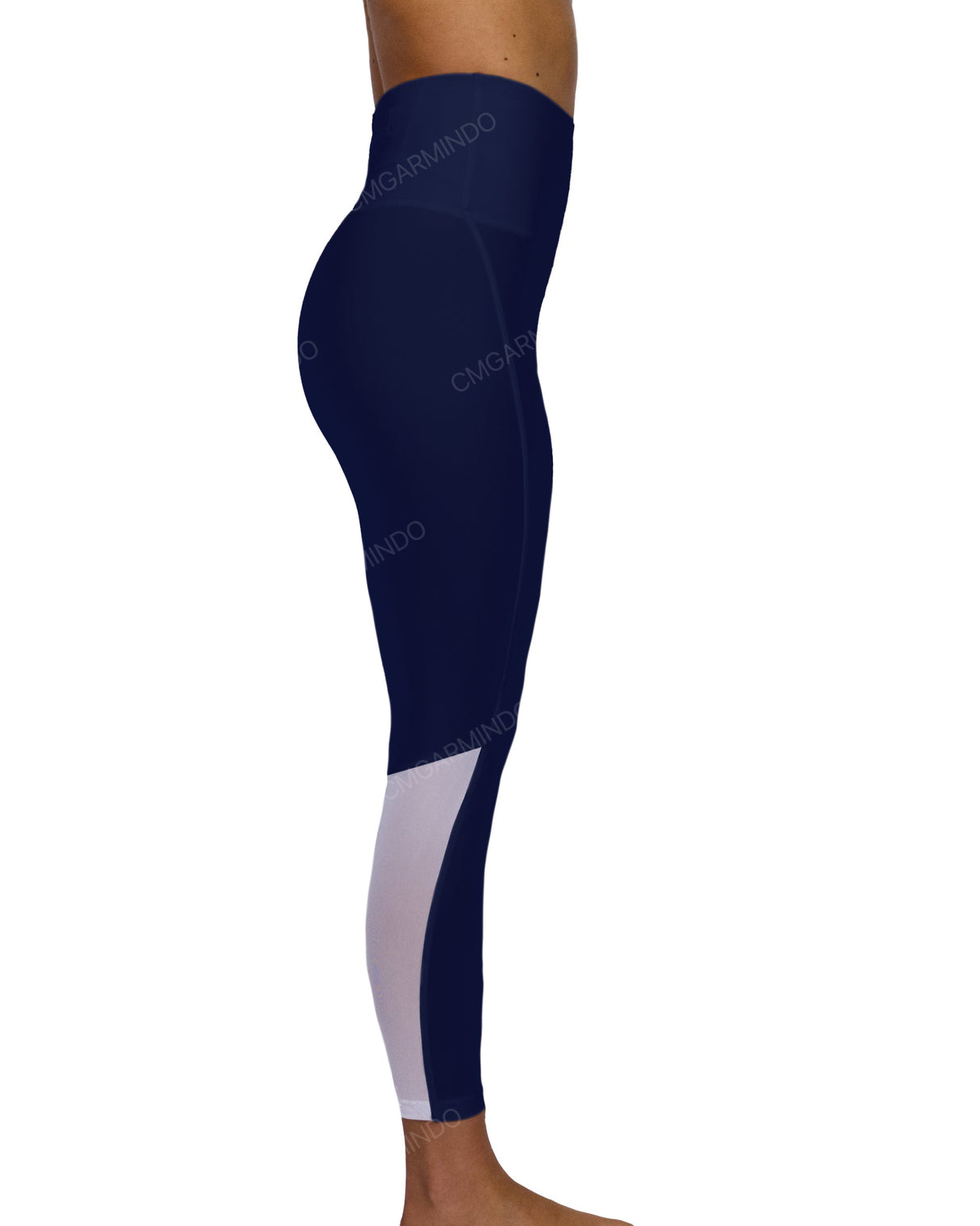 High Rise 7/8 Length Back Mesh Leggings
