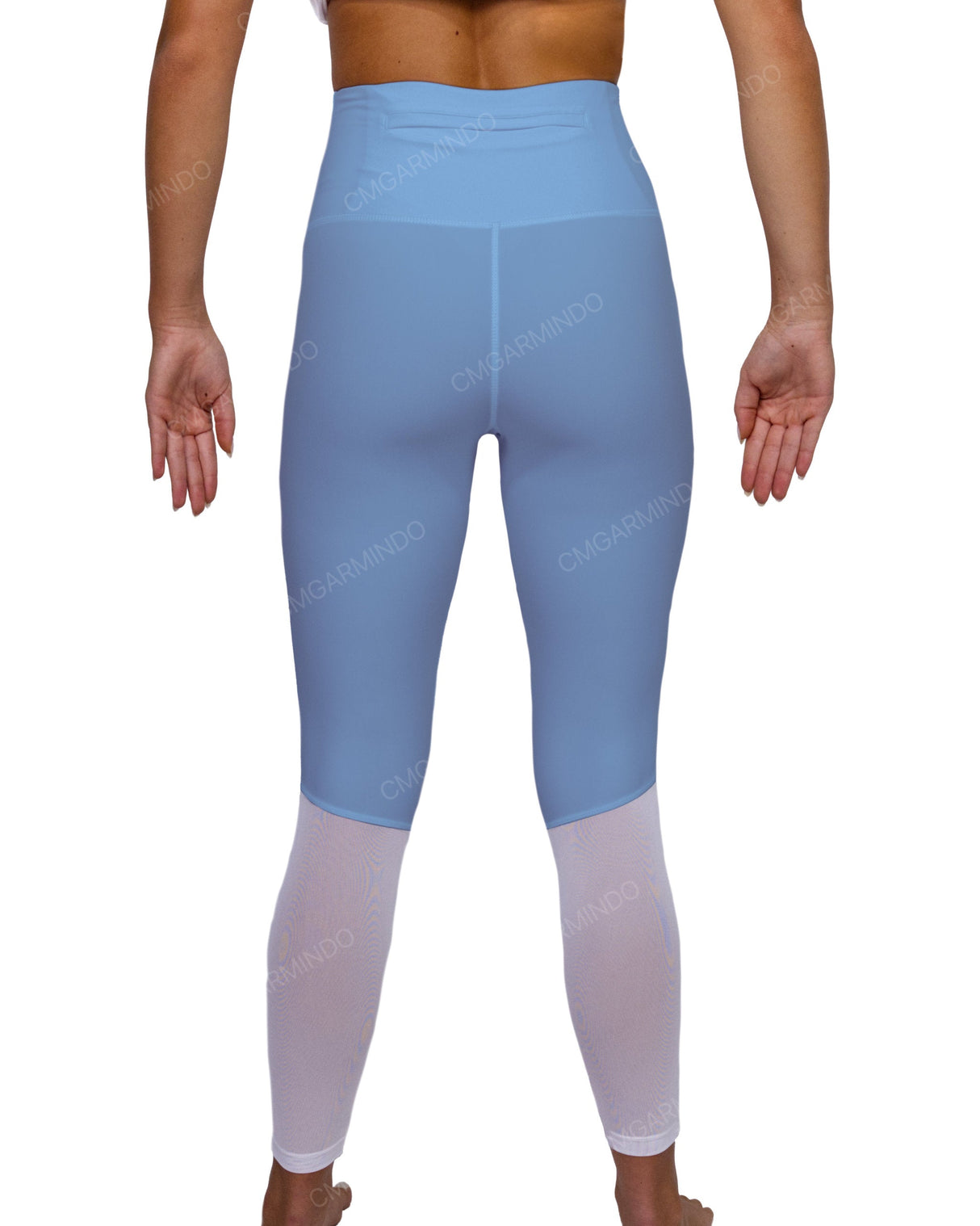 High Rise 7/8 Length Back Mesh Leggings