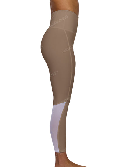 High Rise 7/8 Length Back Mesh Leggings