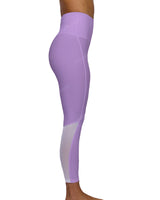 High Rise 7/8 Length Back Mesh Leggings