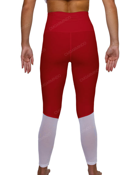 High Rise 7/8 Length Back Mesh Leggings