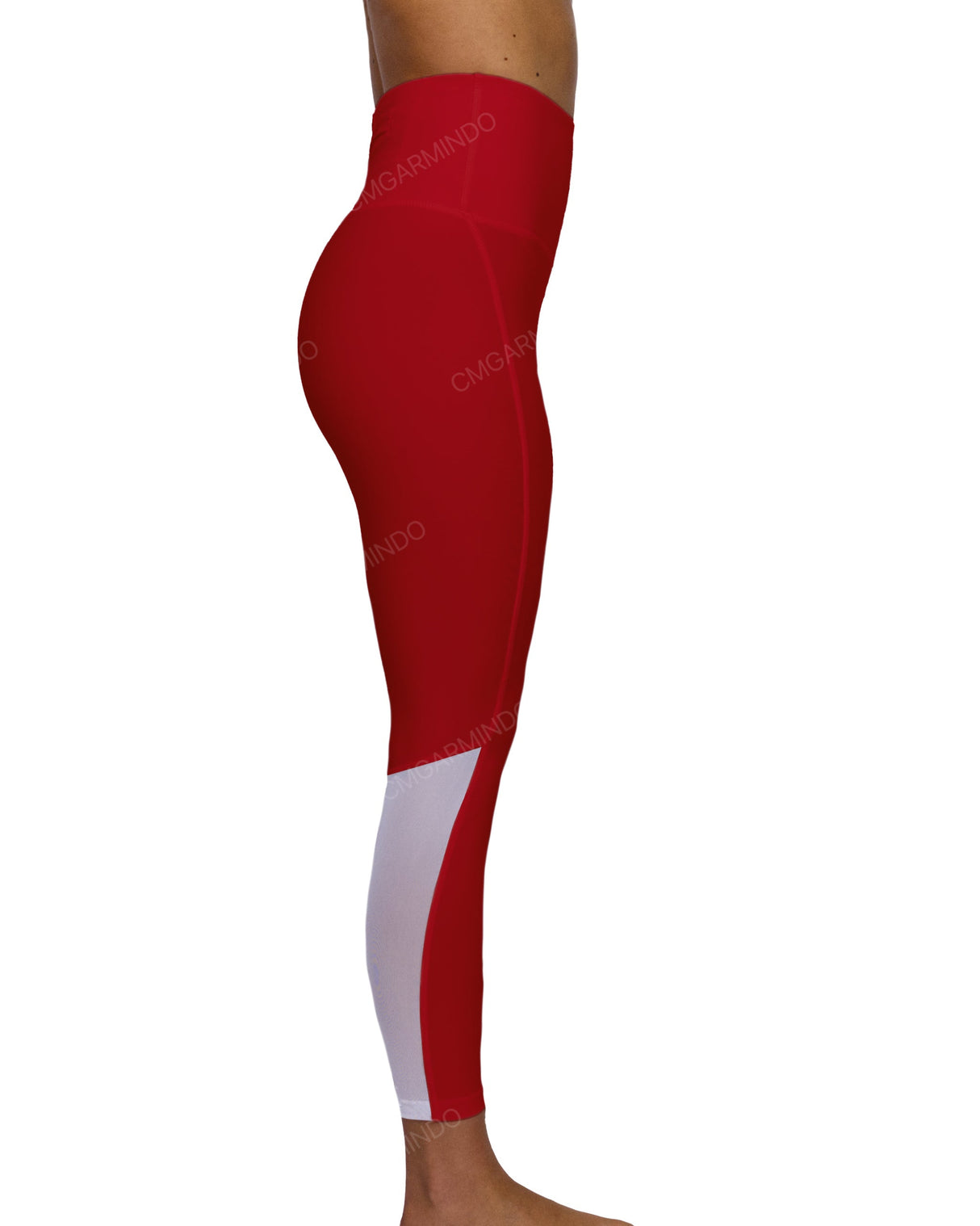 High Rise 7/8 Length Back Mesh Leggings