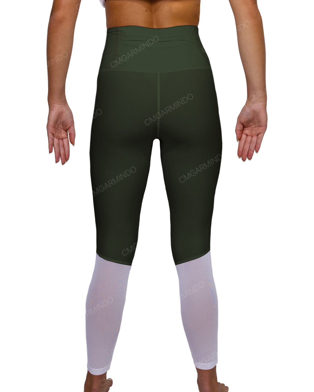 High Rise 7/8 Length Back Mesh Leggings