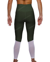 High Rise 7/8 Length Back Mesh Leggings