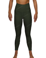 High Rise 7/8 Length Back Mesh Leggings